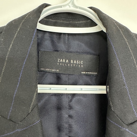 Zara Blue Work Vest Size S - Picture 2 of 3